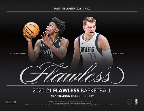 Presell 2020-21 Panini Flawless Basketball 2 Box Case
